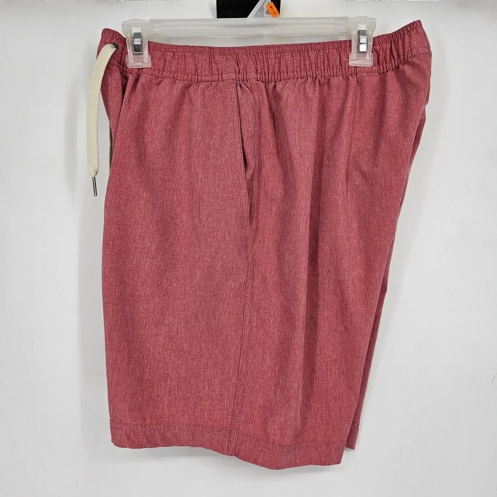 Fair‎ Harbor Swim Trunks Mens Medium Board Shorts Red Lined Outdoor Summer